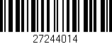 Código de barras (EAN, GTIN, SKU, ISBN): '27244014'