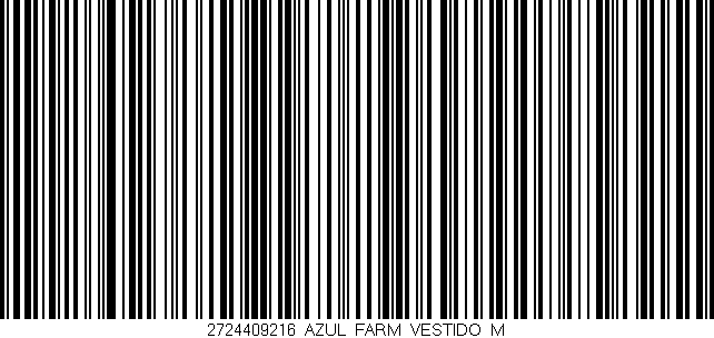 Código de barras (EAN, GTIN, SKU, ISBN): '2724409216_AZUL_FARM_VESTIDO_M'