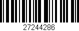 Código de barras (EAN, GTIN, SKU, ISBN): '27244286'