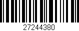 Código de barras (EAN, GTIN, SKU, ISBN): '27244380'