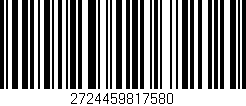 Código de barras (EAN, GTIN, SKU, ISBN): '2724459817580'