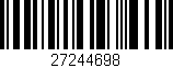 Código de barras (EAN, GTIN, SKU, ISBN): '27244698'