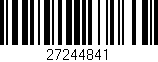 Código de barras (EAN, GTIN, SKU, ISBN): '27244841'