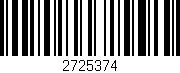 Código de barras (EAN, GTIN, SKU, ISBN): '2725374'