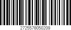 Código de barras (EAN, GTIN, SKU, ISBN): '2725578050209'