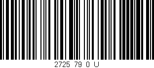 Código de barras (EAN, GTIN, SKU, ISBN): '2725_79_0_U'