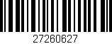 Código de barras (EAN, GTIN, SKU, ISBN): '27260627'