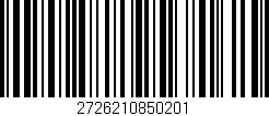 Código de barras (EAN, GTIN, SKU, ISBN): '2726210850201'