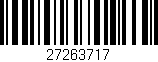 Código de barras (EAN, GTIN, SKU, ISBN): '27263717'
