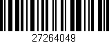 Código de barras (EAN, GTIN, SKU, ISBN): '27264049'