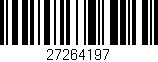 Código de barras (EAN, GTIN, SKU, ISBN): '27264197'