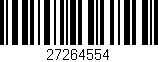 Código de barras (EAN, GTIN, SKU, ISBN): '27264554'