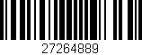 Código de barras (EAN, GTIN, SKU, ISBN): '27264889'