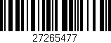 Código de barras (EAN, GTIN, SKU, ISBN): '27265477'