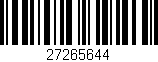Código de barras (EAN, GTIN, SKU, ISBN): '27265644'
