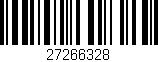Código de barras (EAN, GTIN, SKU, ISBN): '27266328'