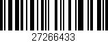 Código de barras (EAN, GTIN, SKU, ISBN): '27266433'