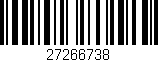 Código de barras (EAN, GTIN, SKU, ISBN): '27266738'