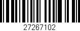 Código de barras (EAN, GTIN, SKU, ISBN): '27267102'