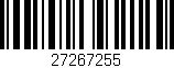 Código de barras (EAN, GTIN, SKU, ISBN): '27267255'