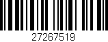Código de barras (EAN, GTIN, SKU, ISBN): '27267519'