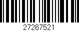 Código de barras (EAN, GTIN, SKU, ISBN): '27267521'