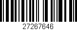 Código de barras (EAN, GTIN, SKU, ISBN): '27267646'