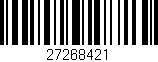 Código de barras (EAN, GTIN, SKU, ISBN): '27268421'