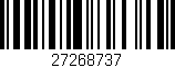 Código de barras (EAN, GTIN, SKU, ISBN): '27268737'