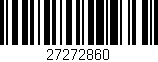 Código de barras (EAN, GTIN, SKU, ISBN): '27272860'
