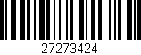 Código de barras (EAN, GTIN, SKU, ISBN): '27273424'