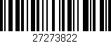 Código de barras (EAN, GTIN, SKU, ISBN): '27273822'