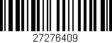 Código de barras (EAN, GTIN, SKU, ISBN): '27276409'