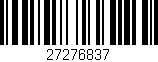 Código de barras (EAN, GTIN, SKU, ISBN): '27276837'