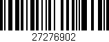 Código de barras (EAN, GTIN, SKU, ISBN): '27276902'