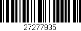Código de barras (EAN, GTIN, SKU, ISBN): '27277935'