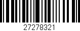 Código de barras (EAN, GTIN, SKU, ISBN): '27278321'