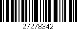 Código de barras (EAN, GTIN, SKU, ISBN): '27278342'