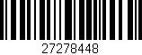 Código de barras (EAN, GTIN, SKU, ISBN): '27278448'