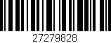 Código de barras (EAN, GTIN, SKU, ISBN): '27279828'