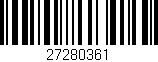 Código de barras (EAN, GTIN, SKU, ISBN): '27280361'