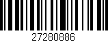 Código de barras (EAN, GTIN, SKU, ISBN): '27280886'