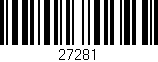Código de barras (EAN, GTIN, SKU, ISBN): '27281'
