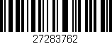 Código de barras (EAN, GTIN, SKU, ISBN): '27283762'