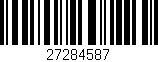 Código de barras (EAN, GTIN, SKU, ISBN): '27284587'