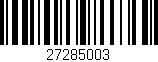 Código de barras (EAN, GTIN, SKU, ISBN): '27285003'