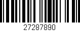 Código de barras (EAN, GTIN, SKU, ISBN): '27287890'