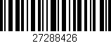 Código de barras (EAN, GTIN, SKU, ISBN): '27288426'