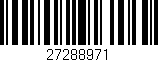 Código de barras (EAN, GTIN, SKU, ISBN): '27288971'