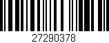 Código de barras (EAN, GTIN, SKU, ISBN): '27290378'